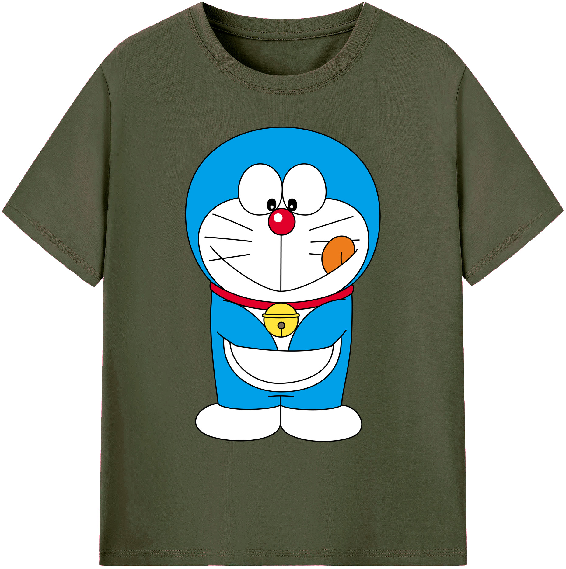 （画像用） ドラえもん Doraemon 綿100％ メンズ半袖Tシャツ｜肌触りやわらか＆通気性